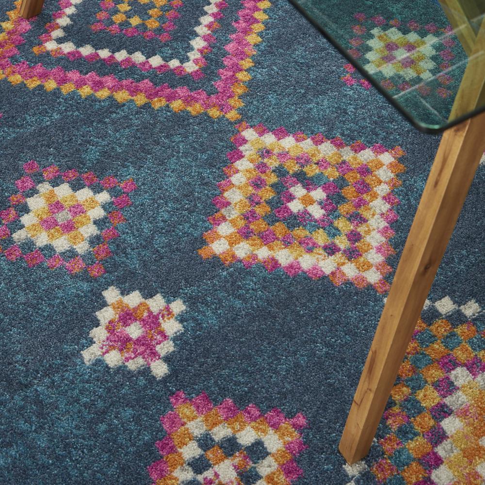 Rectangle Bohemian Machine Made Area Rug. Picture 8