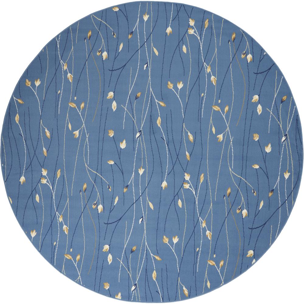 Grafix Area Rug, Light Blue, 8' x ROUND. The main picture.
