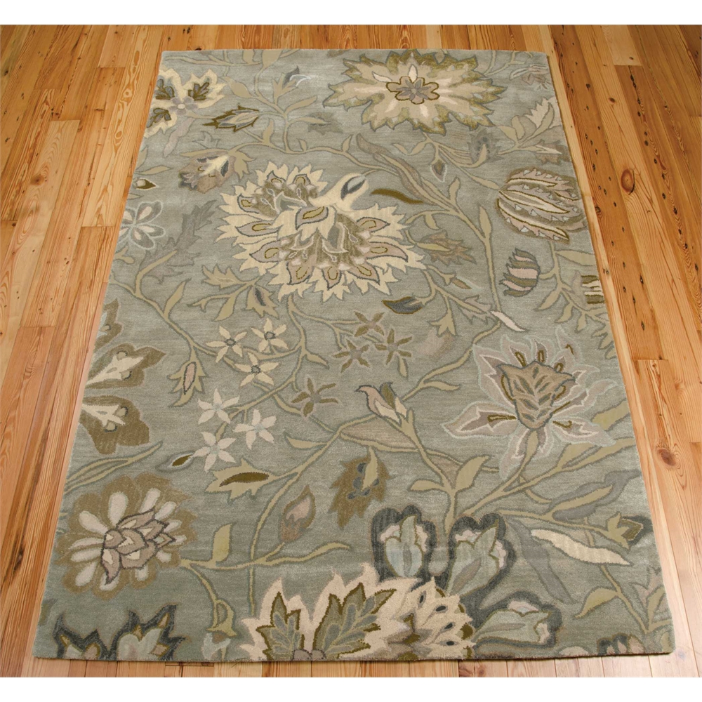 Jaipur Area Rug, Silver, 5'6" x 8'6". Picture 2