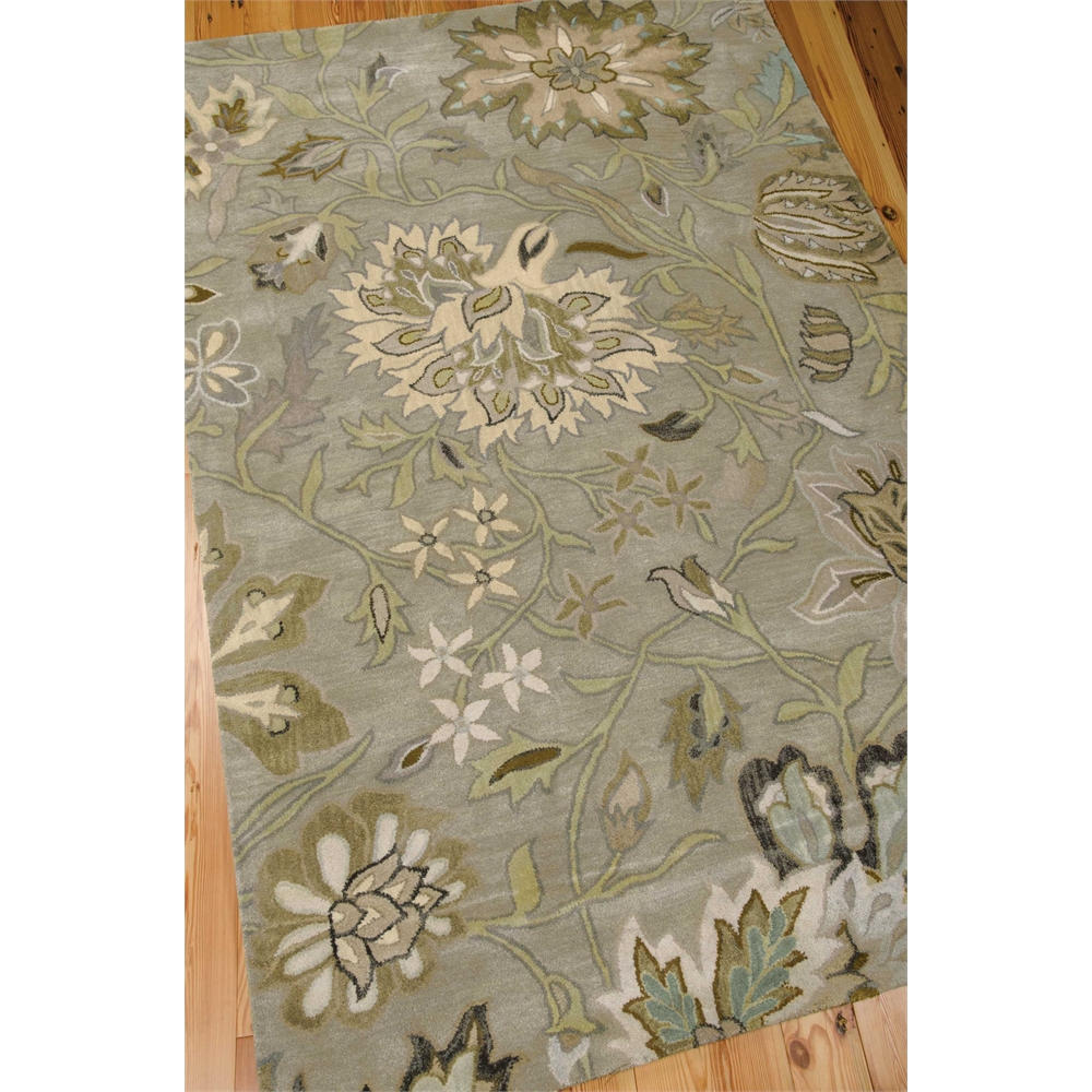 Jaipur Area Rug, Silver, 5'6" x 8'6". Picture 3