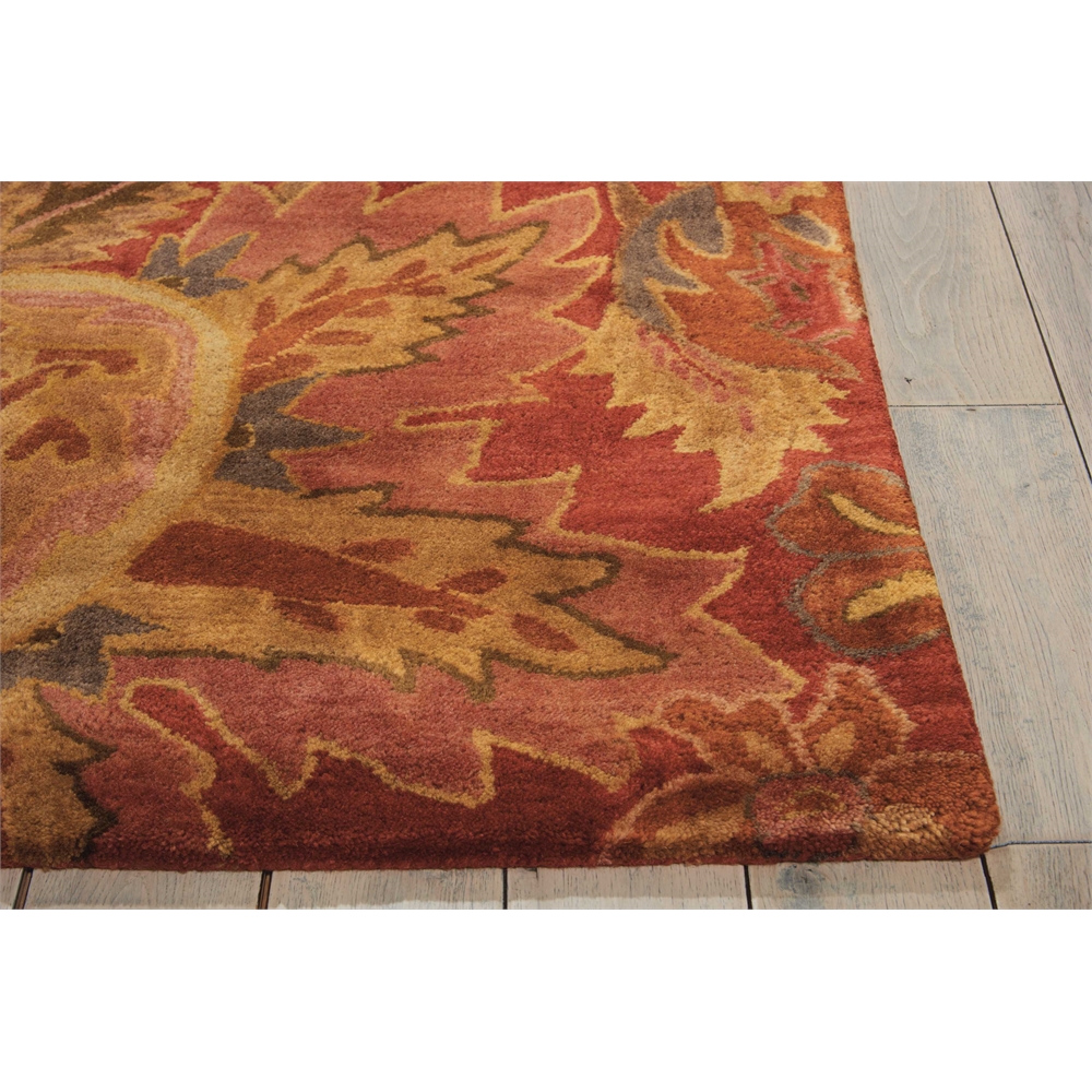 Jaipur Area Rug, Flame, 5'6" x 8'6". Picture 3