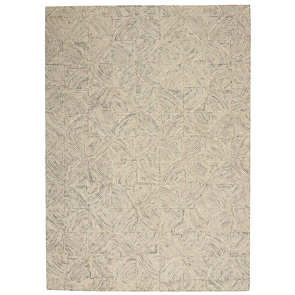 LNK05 Linked Ivory/Multi Area Rug- 3'9" x 5'9". The main picture.