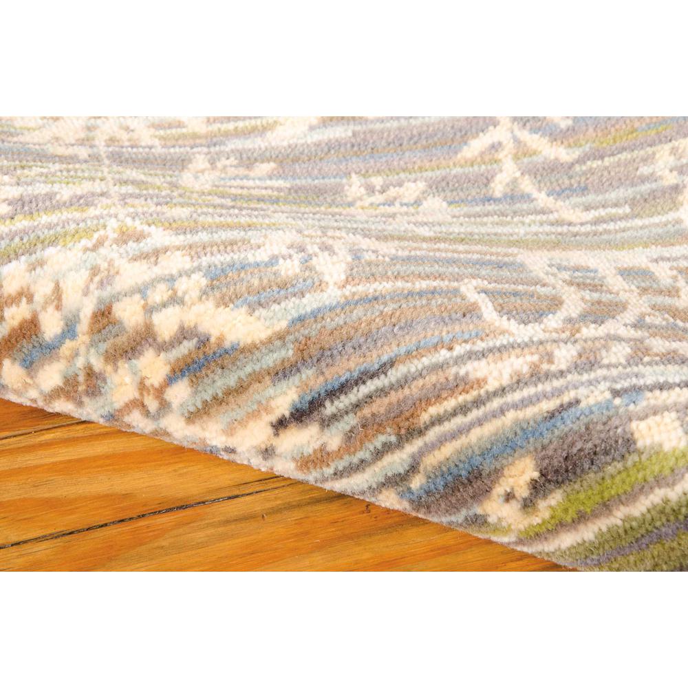 Rhapsody Area Rug, Blue/Moss, 5'6" x 8'. Picture 4
