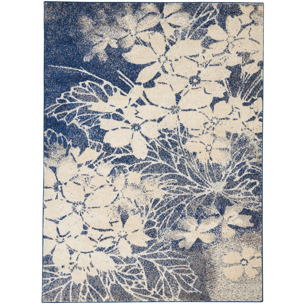 Tranquil Area Rug, Beige/Navy, 6' X 9'. Picture 1