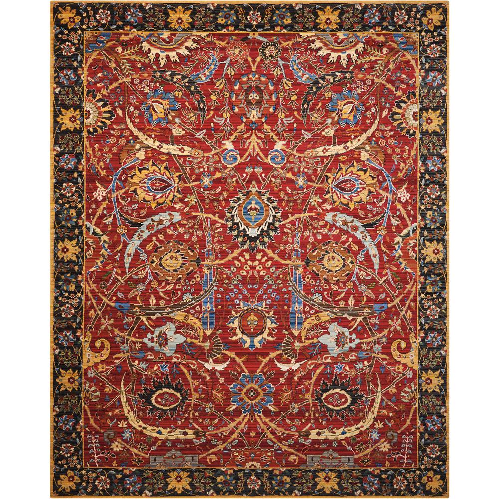Rhapsody Area Rug, Red, 8'6" x 11'6". Picture 1