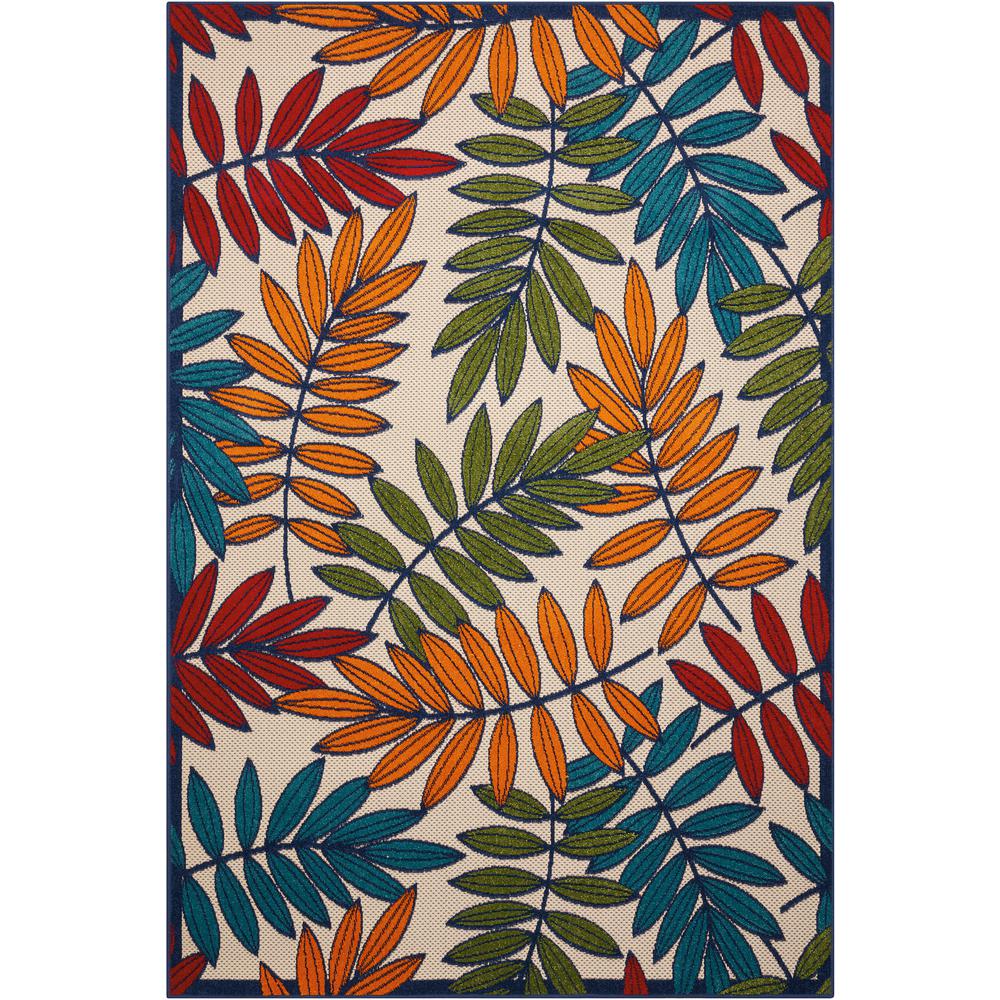 Tropical Rectangle Area Rug, 6' x 9'. Picture 1
