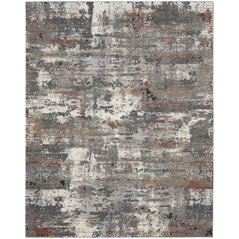 LDW02 Ludlow Grey/Multi Area Rug- 9' x 12'. The main picture.