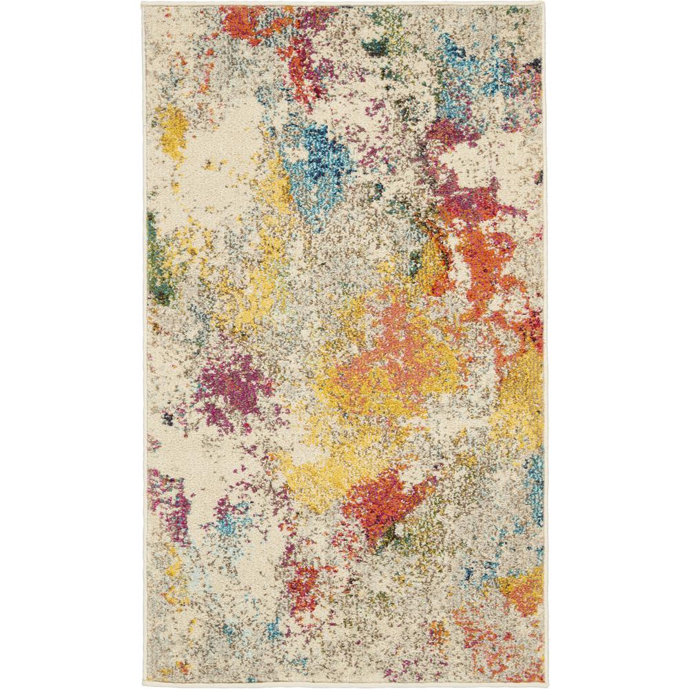 Modern & Contemporary Rectangle Area Rug, 2' x 4'. Picture 1