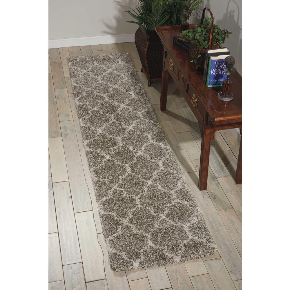 Amore Area Rug, Stone, 2'2" x 10'. Picture 2