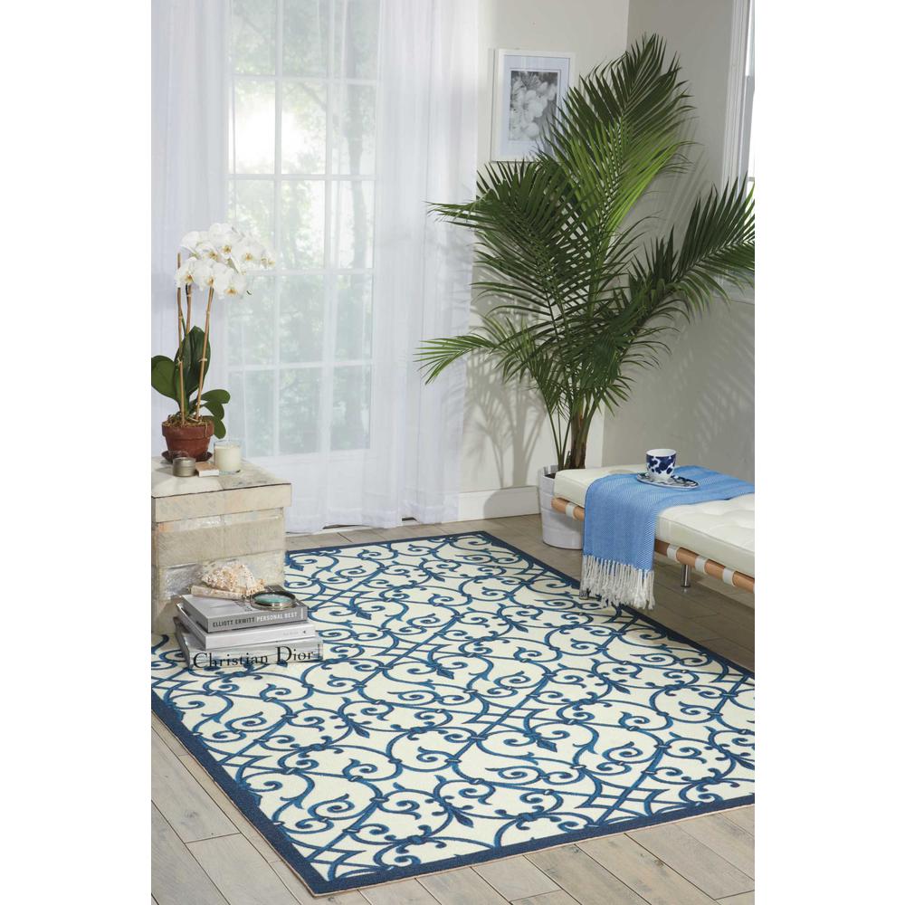 Home & Garden Area Rug, Blue, 7'9" x 10'10". Picture 2