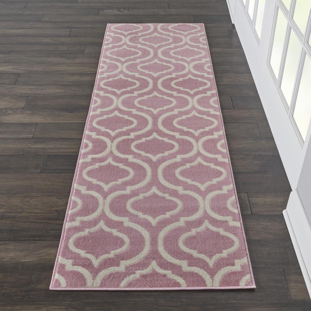 Jubilant Area Rug, Pink, 2'3" x 7'3". Picture 4