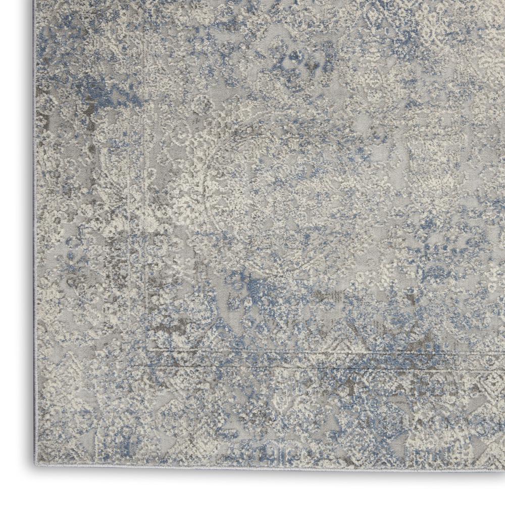 Rustic Textures Area Rug, Ivory/Light Blue, 5'3" X 7'3". Picture 5