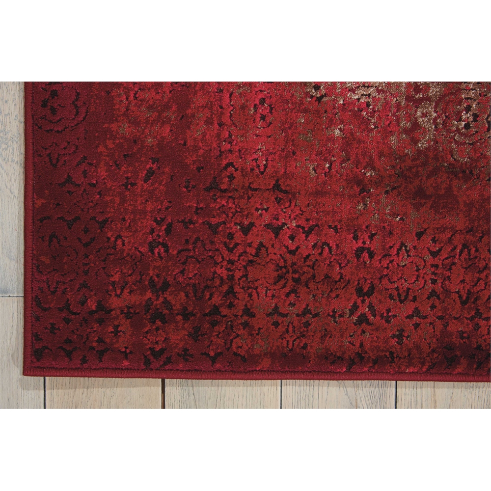 Karma Area Rug, Red, 5'3" x 7'4". Picture 2