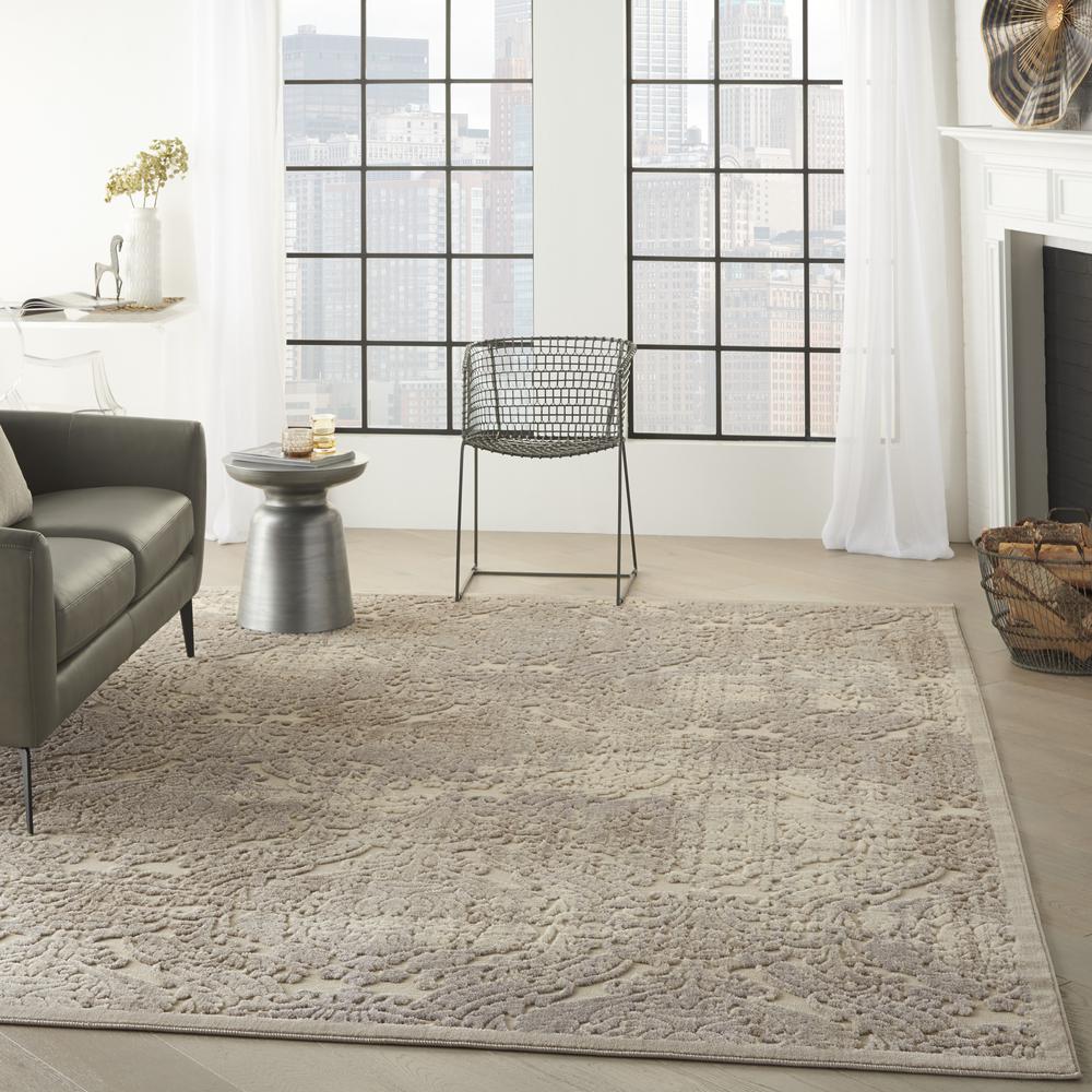 Graphic Illusions Area Rug, Ivory, 6'7" x 9'6". Picture 9