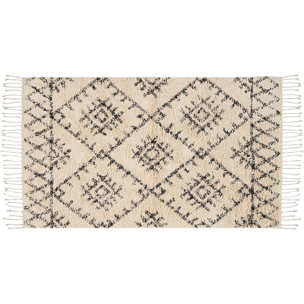 NTV12 Native Art Ivory/Charcoal Area Rug- 2'3" x 3'9". Picture 1