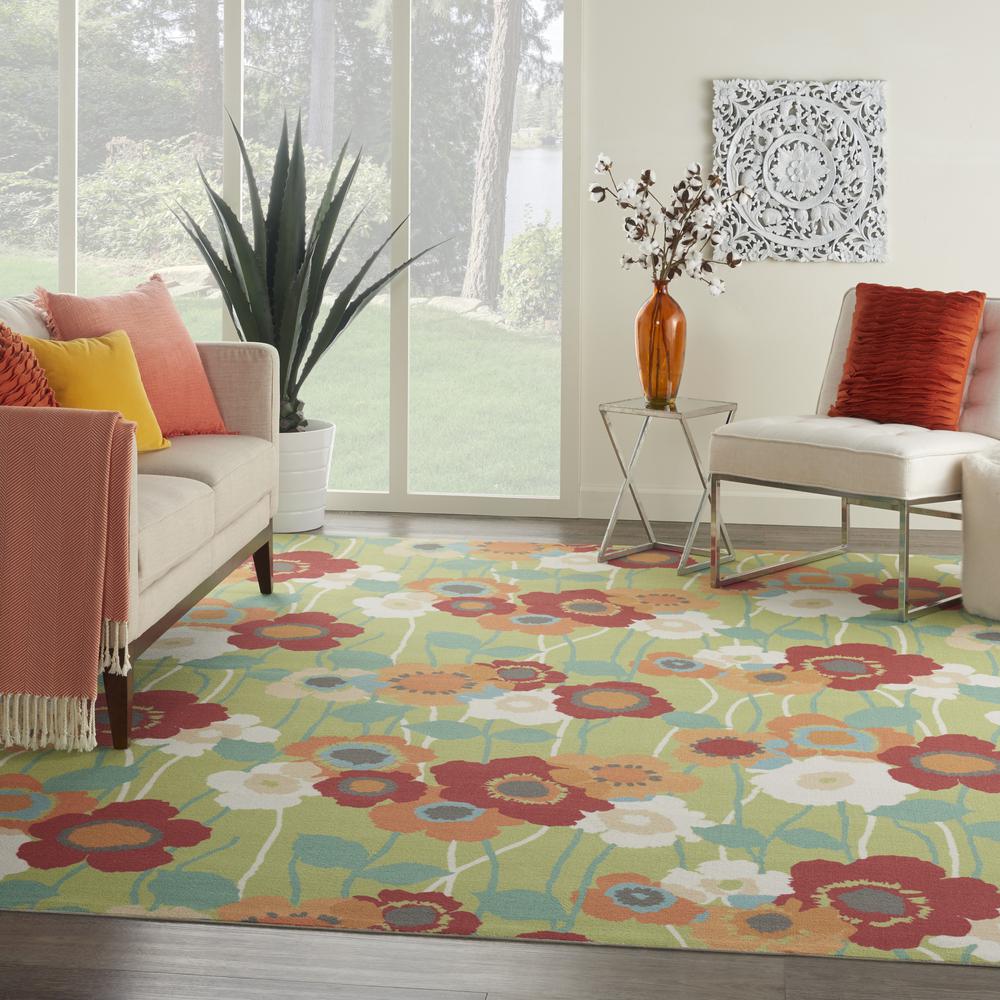 Sun N Shade Area Rug, Seaglass, 10' x 13'. Picture 9