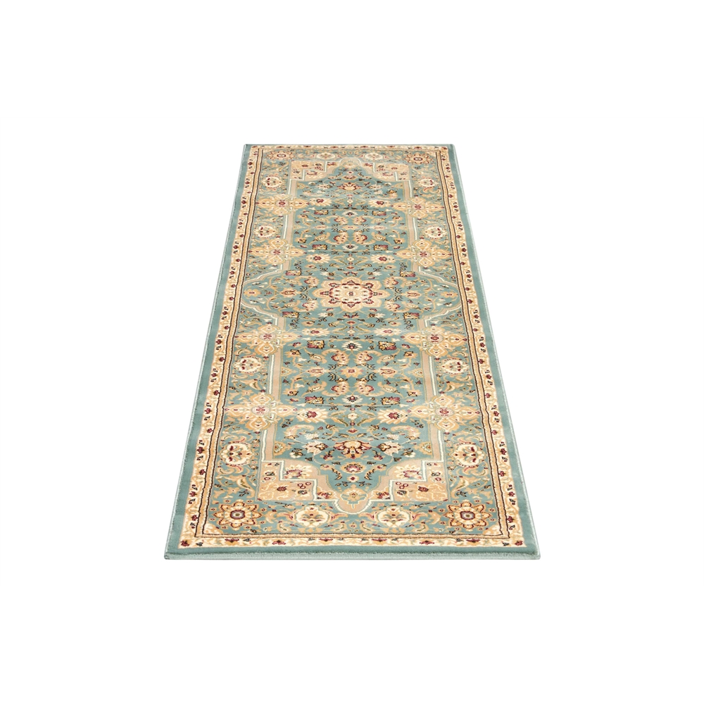 Antiquities Area Rug, Slate Blue, 2'2" x 7'6". Picture 5