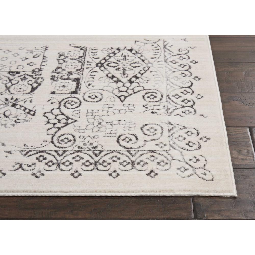 KI34 Silver Screen Area Rug, Ivory/Grey, 8' x 10'. Picture 4