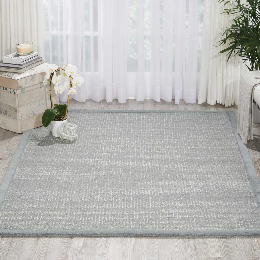 River Brook Area Rug, Light Blue/Ivory, 7'9" x 9'9". Picture 2