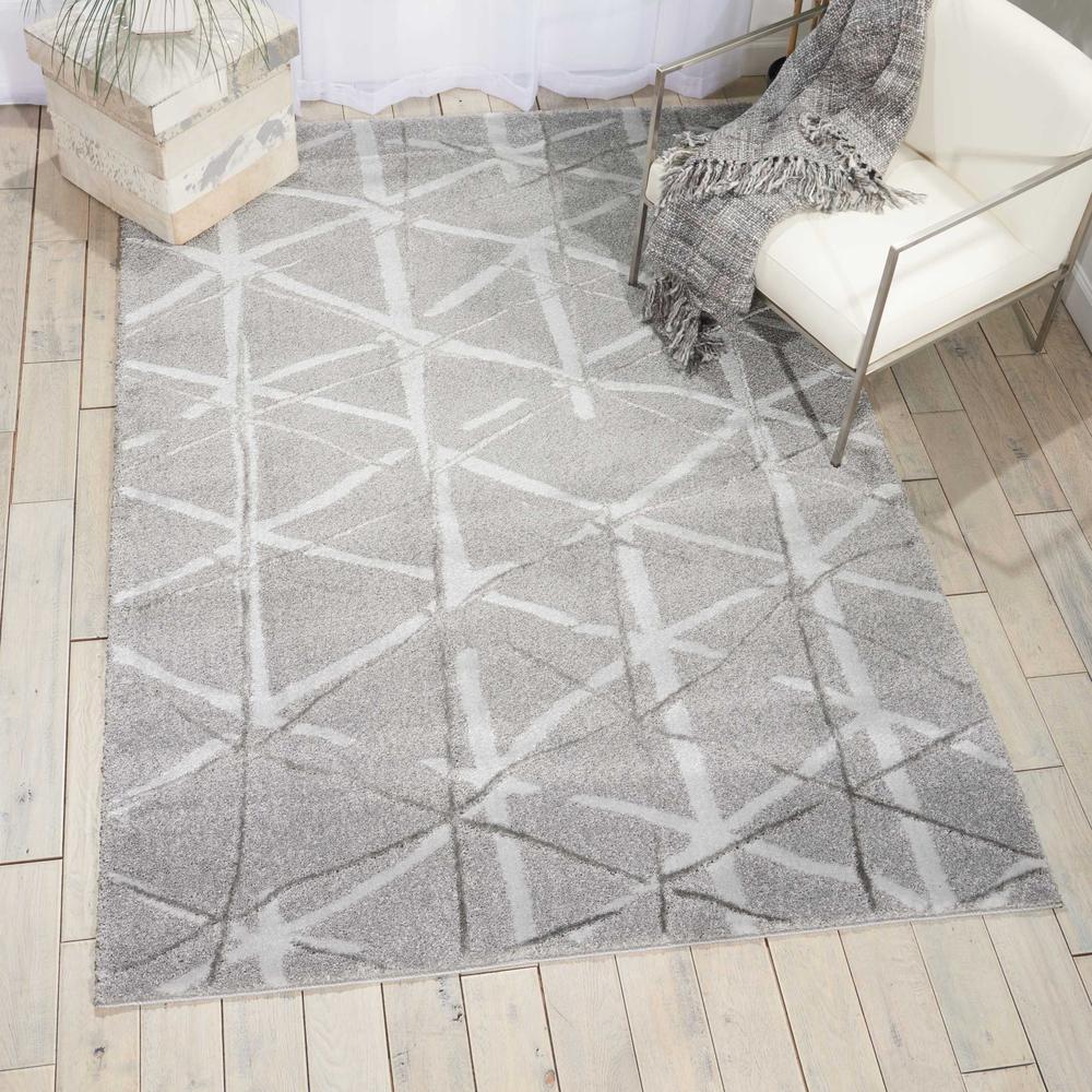 Ingenue Area Rug, Silver, 7'10" x 9'10". Picture 2