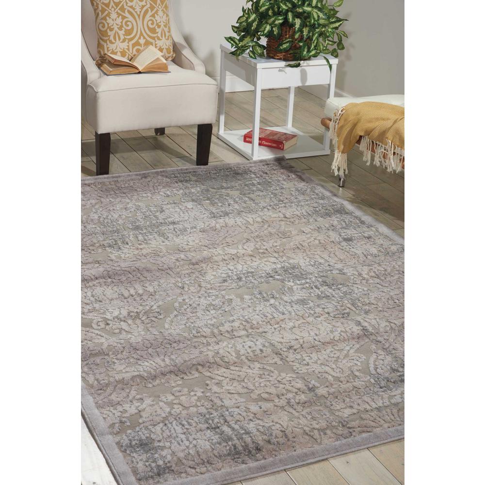 Graphic Illusions Area Rug, Grey, 3'6" x 5'6". Picture 2