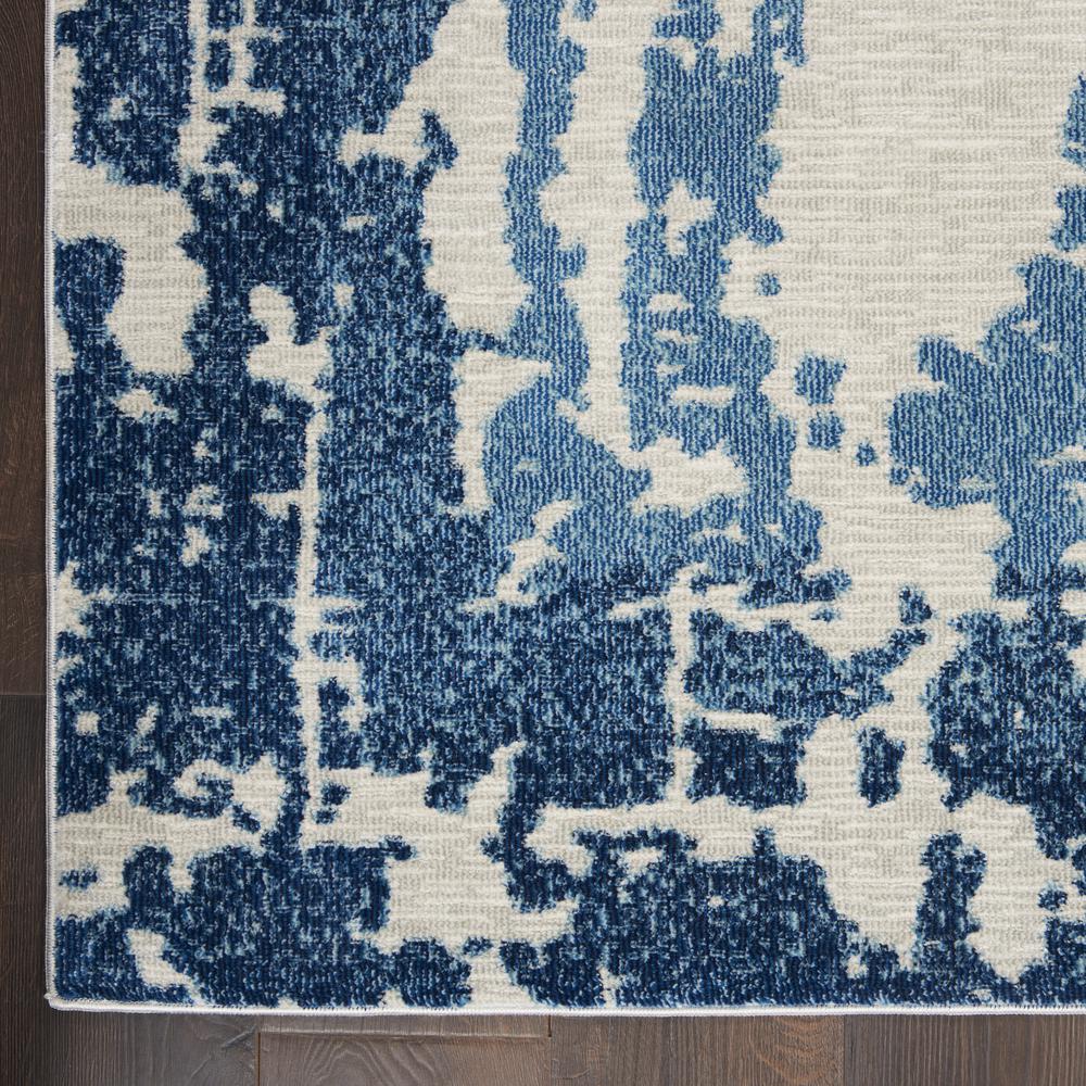 Imprints Area Rug, Ivory/Blue, 4' x 6'. Picture 4
