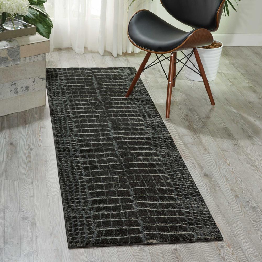 Maxell Area Rug, Charcoal, 2'2" x 7'6". Picture 4