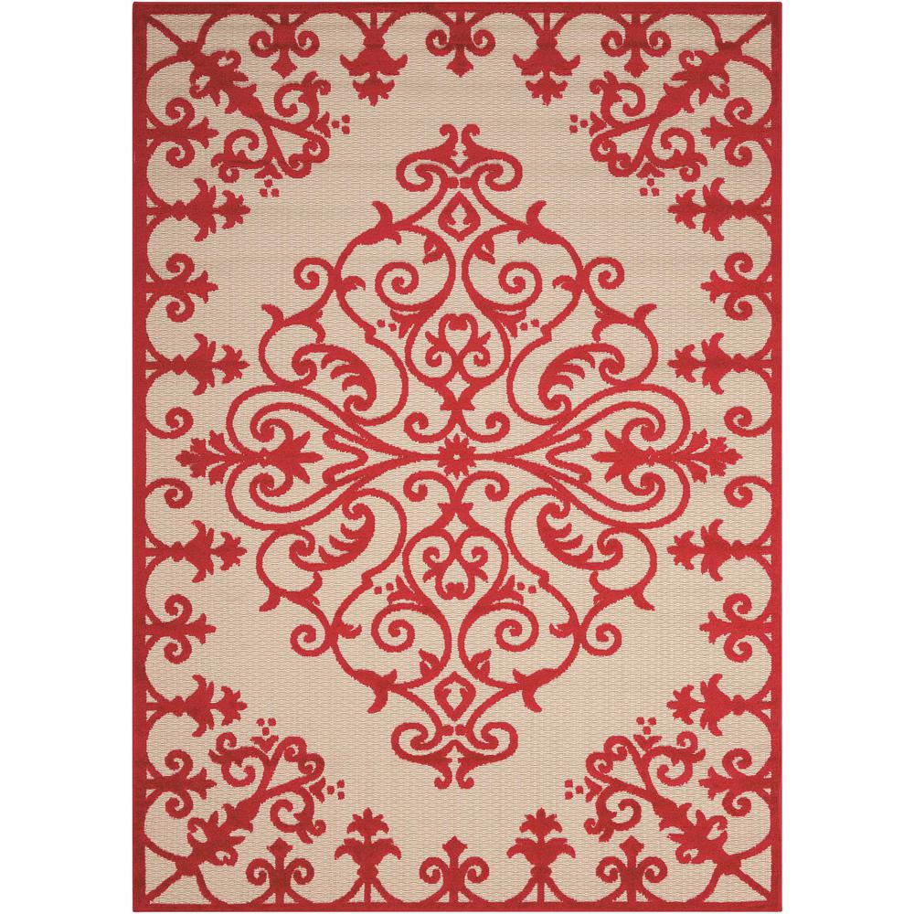 Aloha Area Rug, Red, 3'6" x 5'6". Picture 1