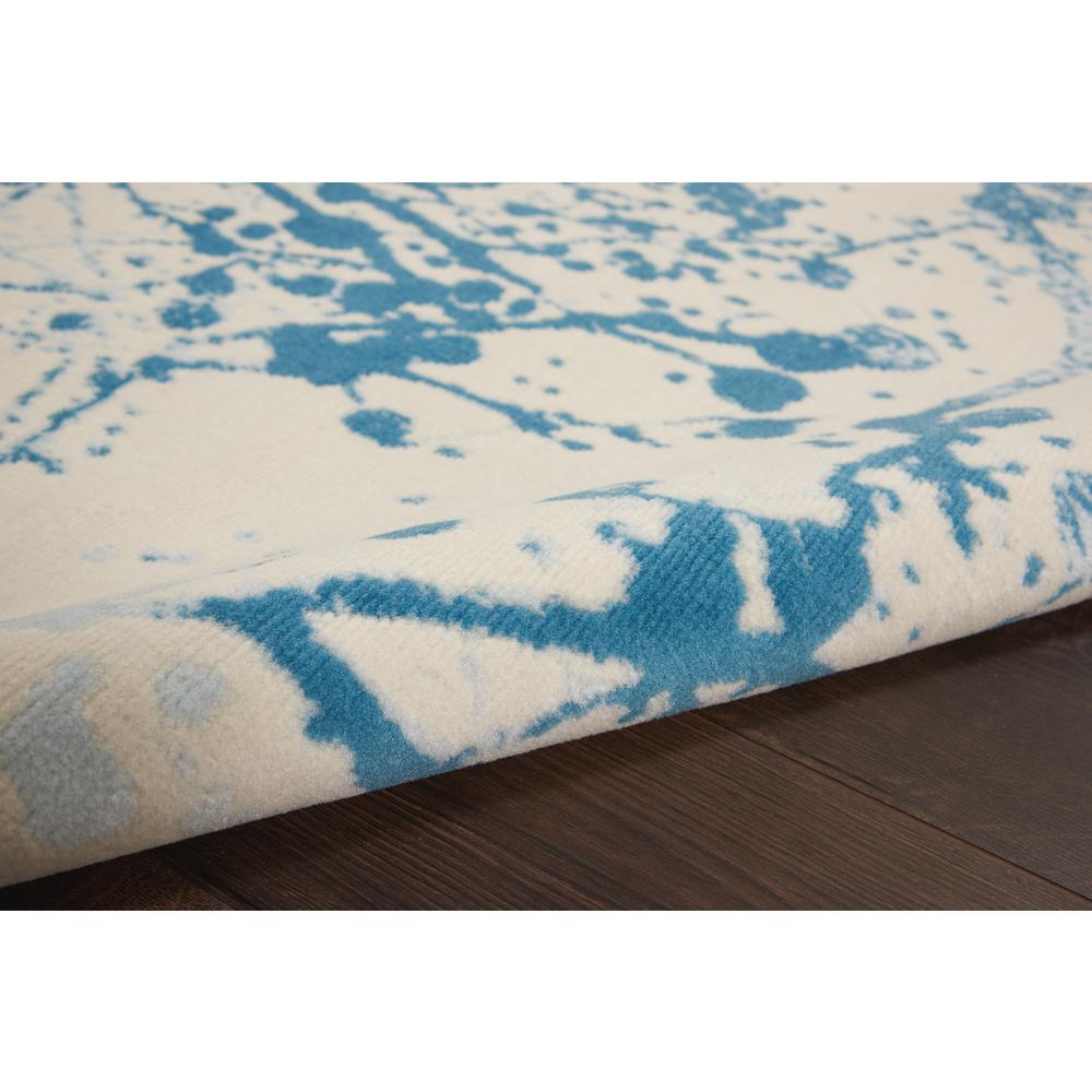 Jubilant Area Rug, Ivory/Blue, 5'3" x 7'3". Picture 3