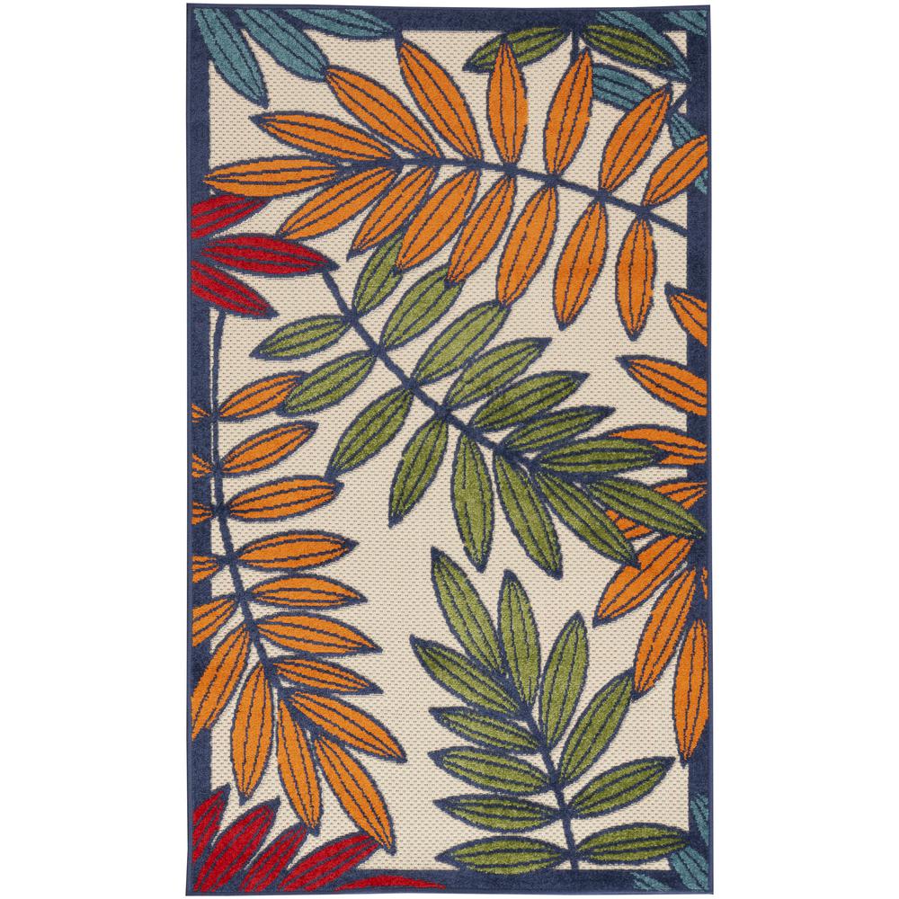 Tropical Rectangle Area Rug, 3' x 5'. Picture 1