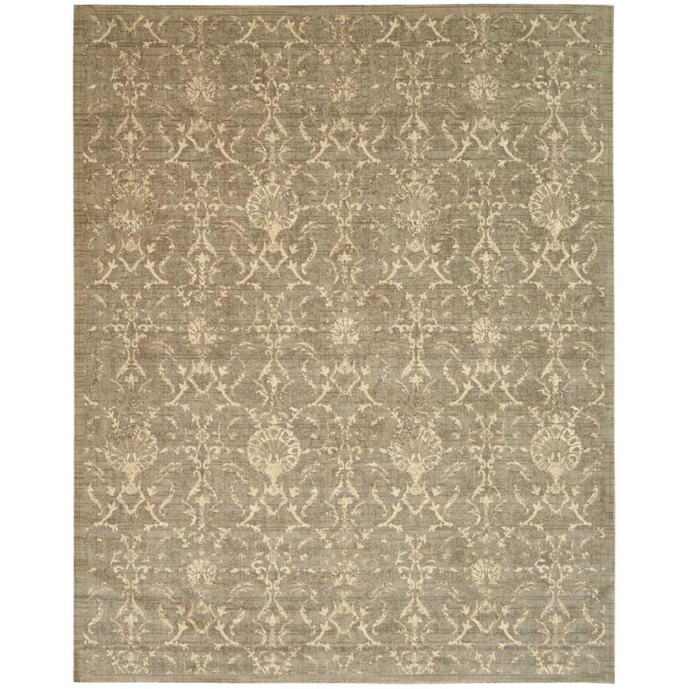 Silk Elements Area Rug, Moss, 9'9" x 13'. Picture 1