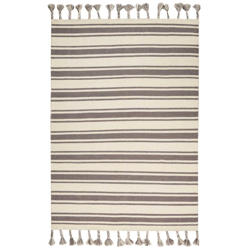 Solano Area Rug, Ivory/Grey, 5' x 7'6". Picture 1