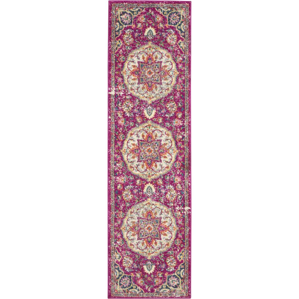 PSN22 Passion Pink Area Rug- 2'2" x 7'6". Picture 1