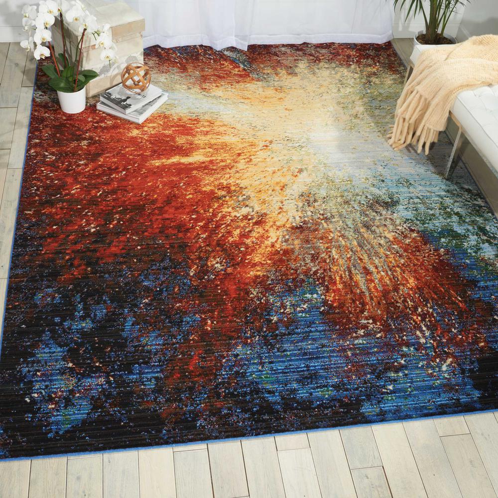 Chroma Area Rug, Red Flare, 9'9" x 12'8". Picture 4