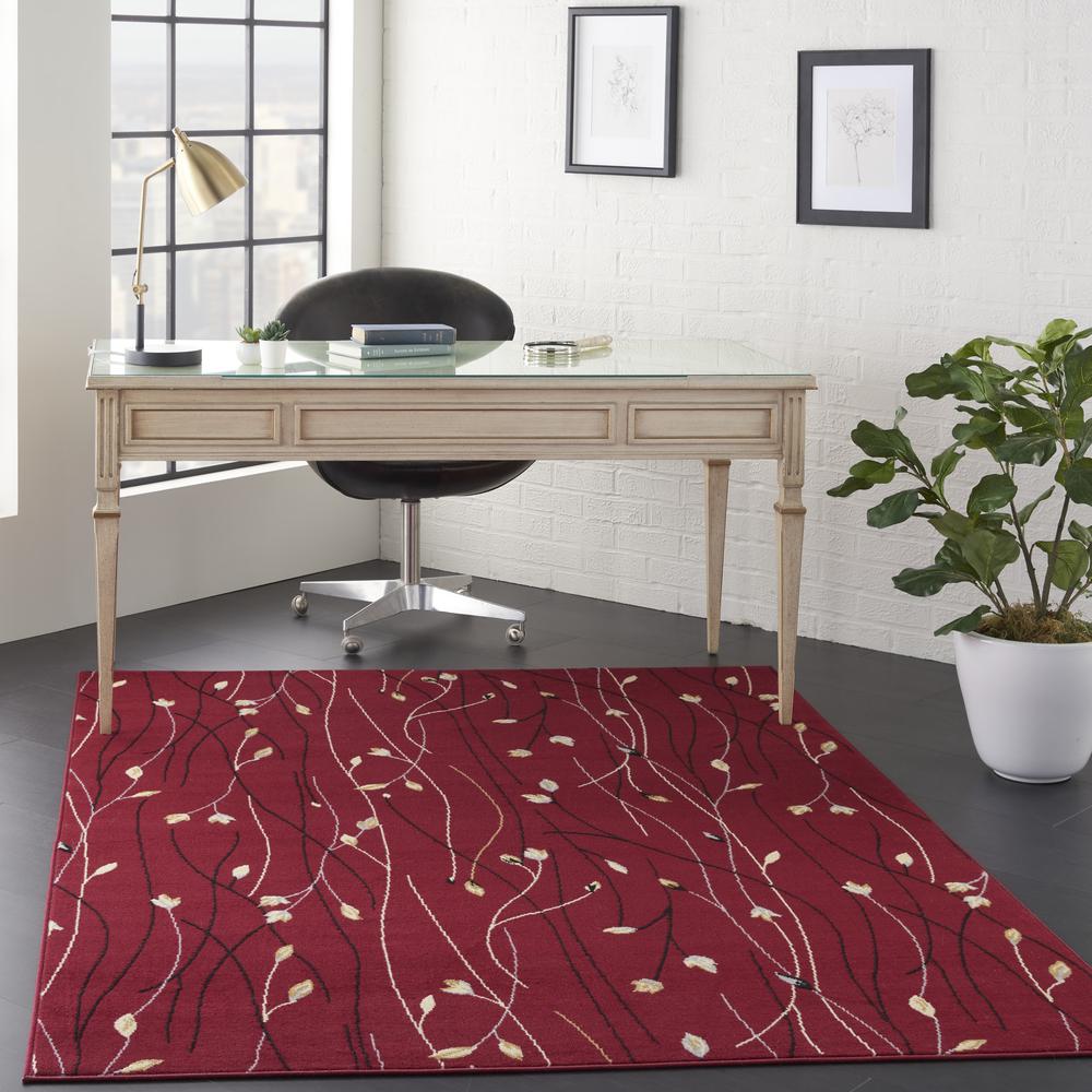 Grafix Area Rug, Red, 5'3" x 7'3". Picture 6