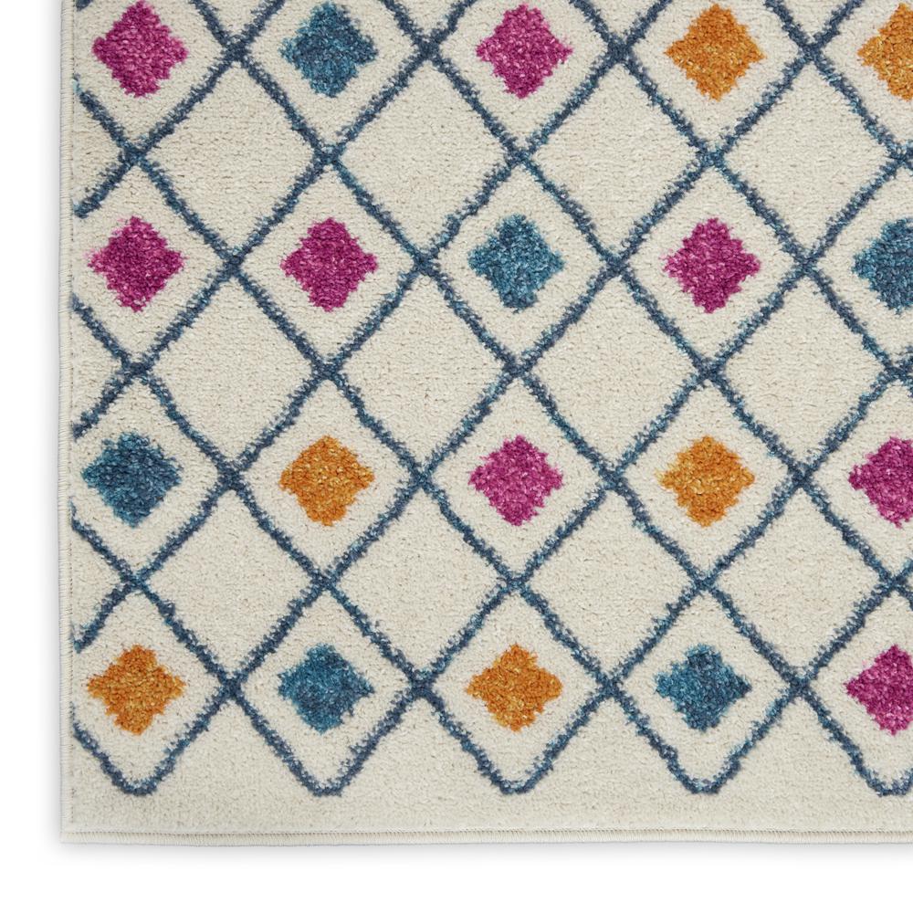 PSN45 Passion Ivory/Multi Area Rug- 2'2" x 7'6". Picture 4