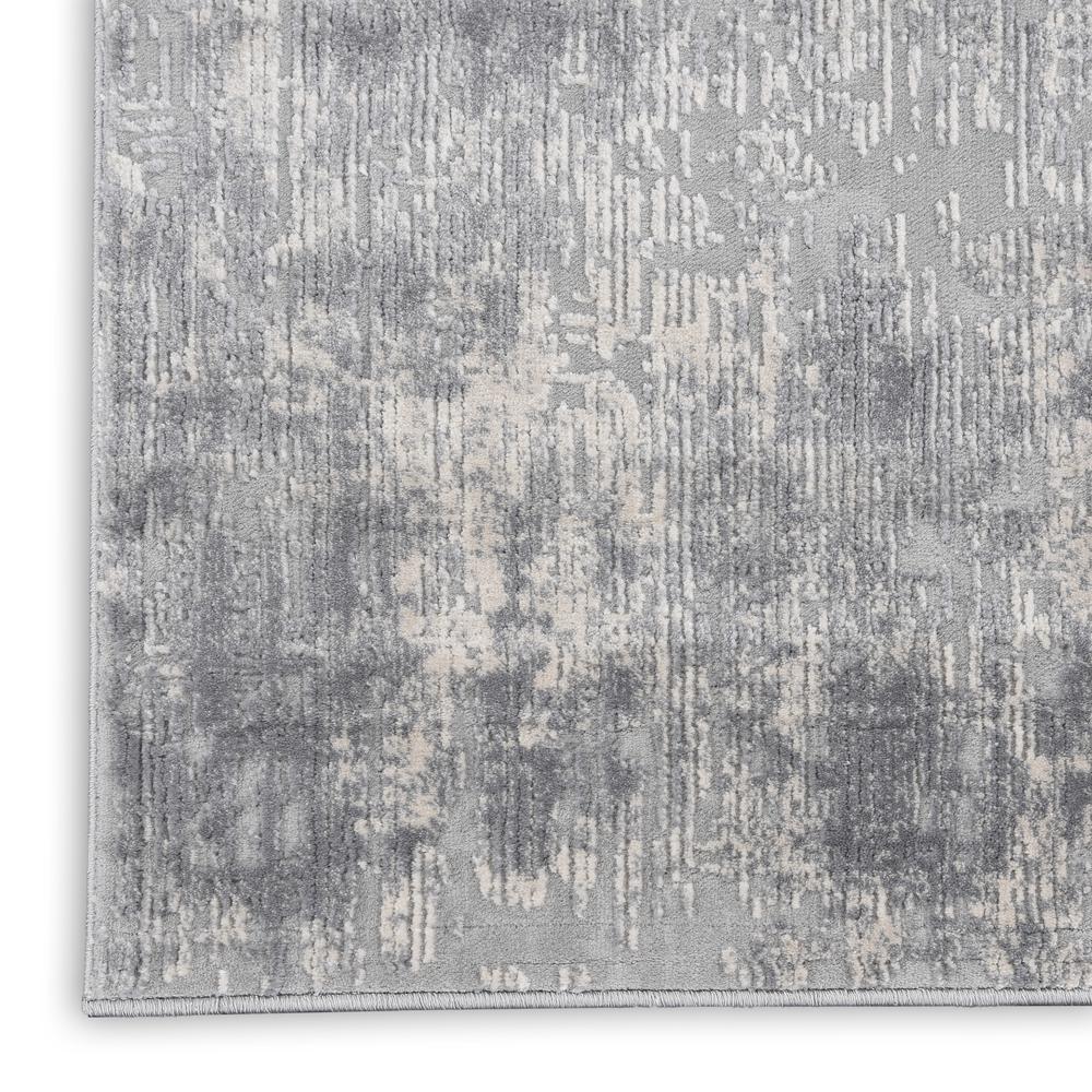 Rustic Textures Area Rug, Ivory/Silver, 2'2"X7'6". Picture 5