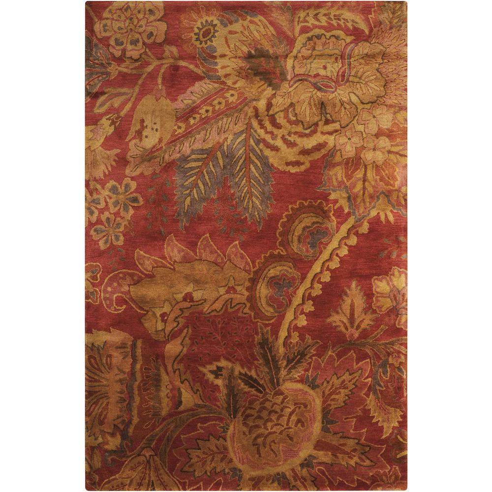 Jaipur Area Rug, Flame, 5'6" x 8'6". Picture 1