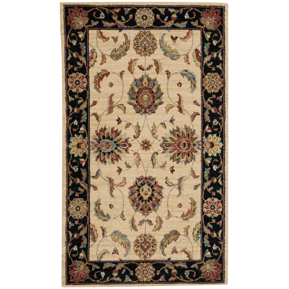 Living Treasures Area Rug, Ivory/Black, 2'6" x 4'3". Picture 1