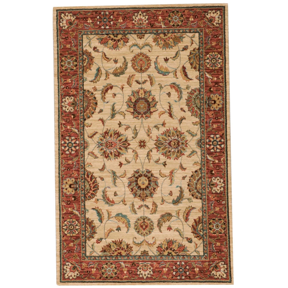 Living Treasures Area Rug, Ivory, 3'6" x 5'6". Picture 3