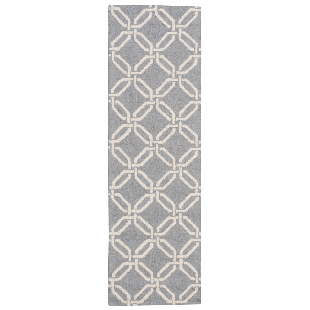 Linear Area Rug, Light Blue, 2'3" x 7'6". Picture 1