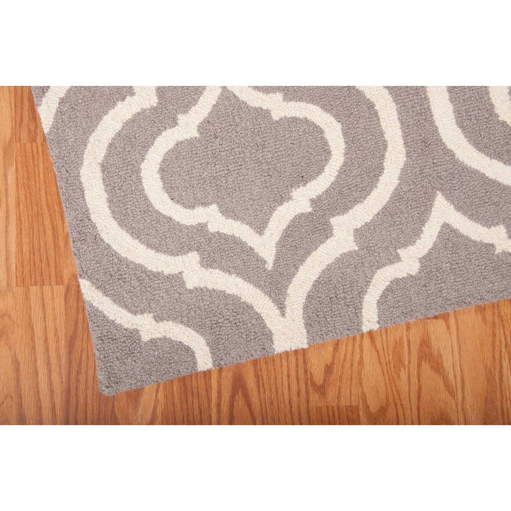 Linear Area Rug, Silver, 8' x 11". Picture 4