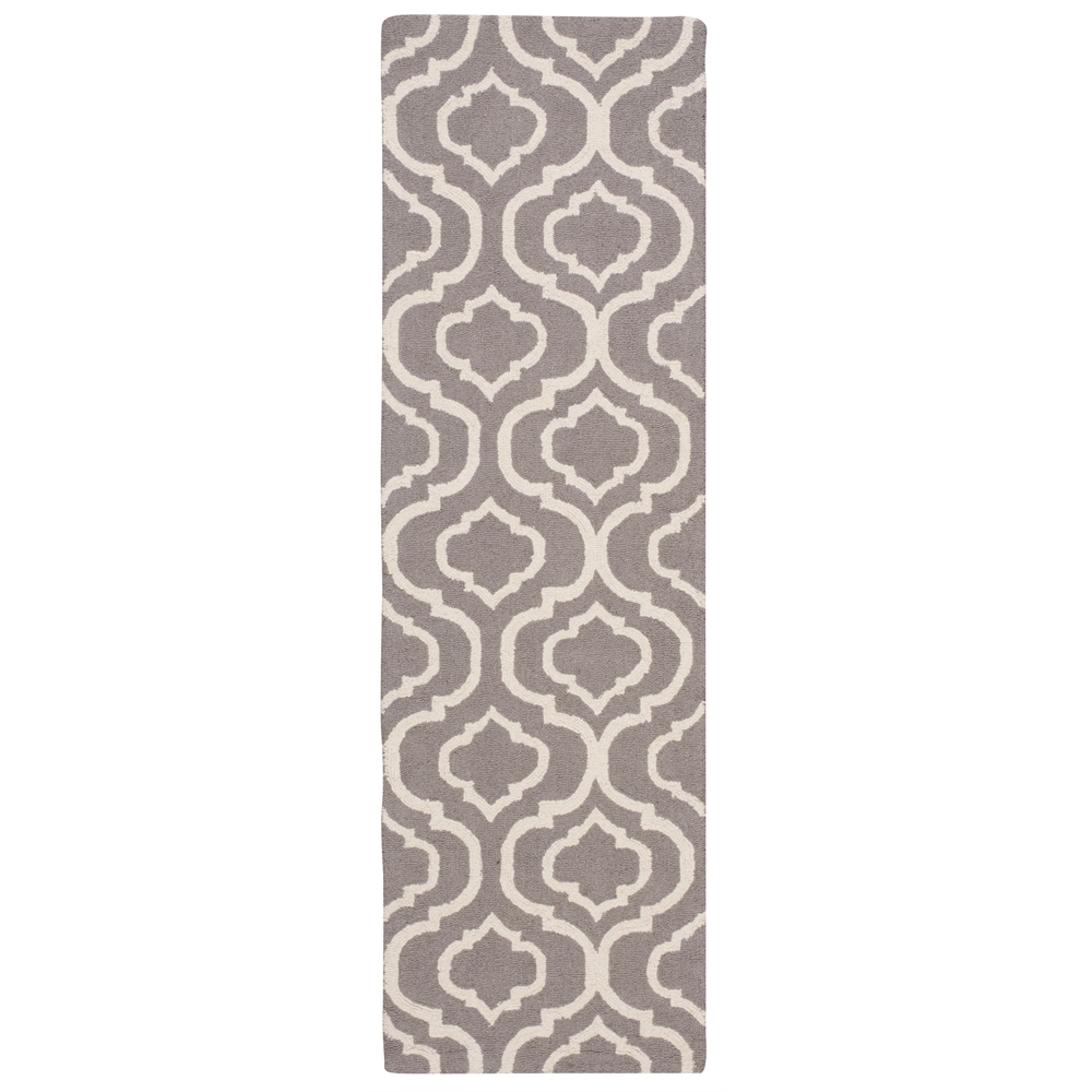 Linear Area Rug, Silver, 2'3" x 7'6". The main picture.
