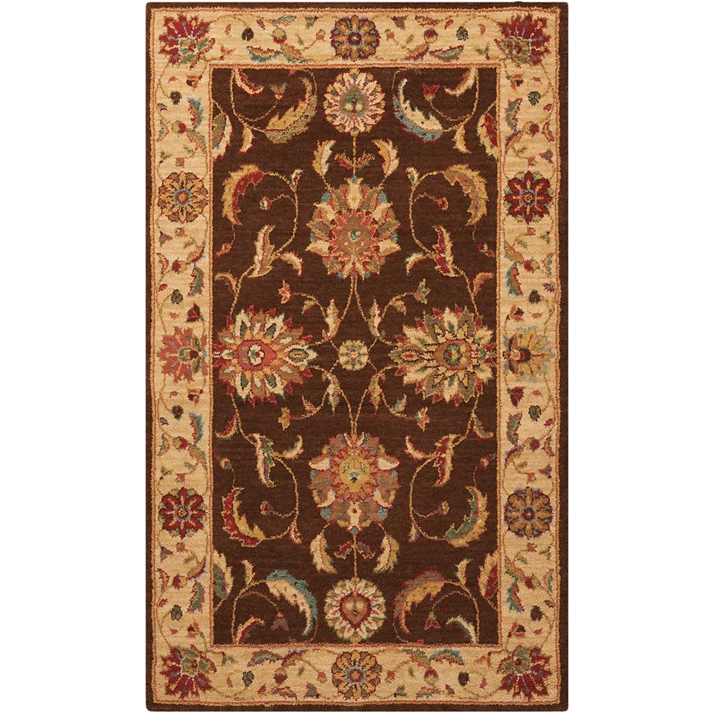Living Treasures Area Rug, Brown, 2'6" x 4'3". Picture 1