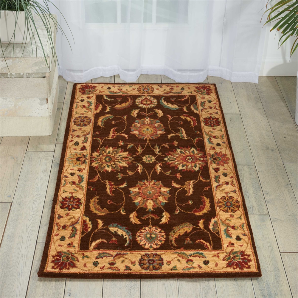 Living Treasures Area Rug, Brown, 2'6" x 4'3". Picture 4