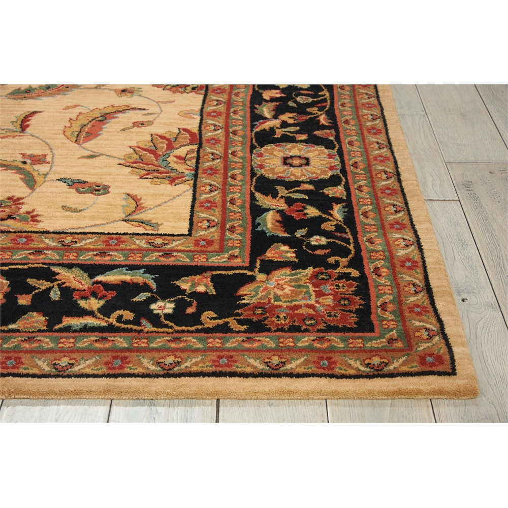 Living Treasures Area Rug, Ivory/Black, 7'6" x 9'6". Picture 3
