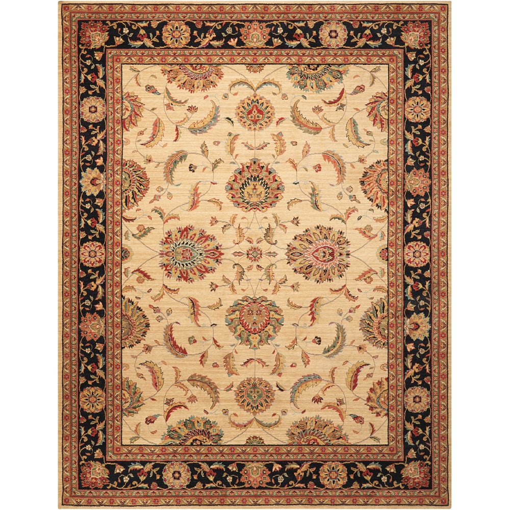 Living Treasures Area Rug, Ivory/Black, 7'6" x 9'6". Picture 1