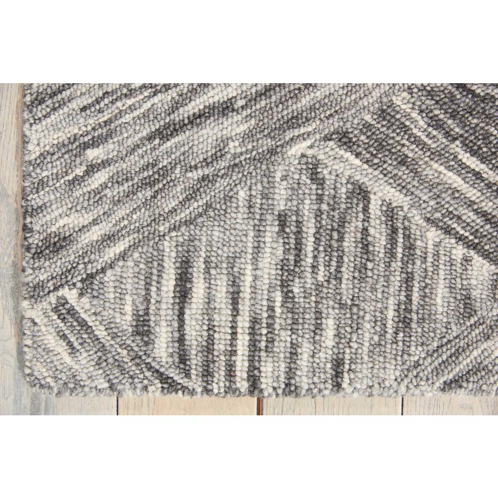 Linked Area Rug, Charcoal, 3'9" x 5'9". Picture 2