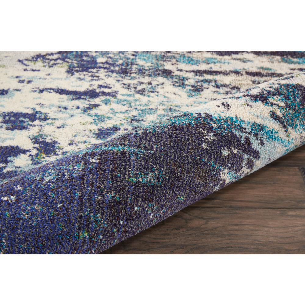 Celestial Area Rug, Ivory/Teal Blue, 7'10" x 10'6". Picture 3