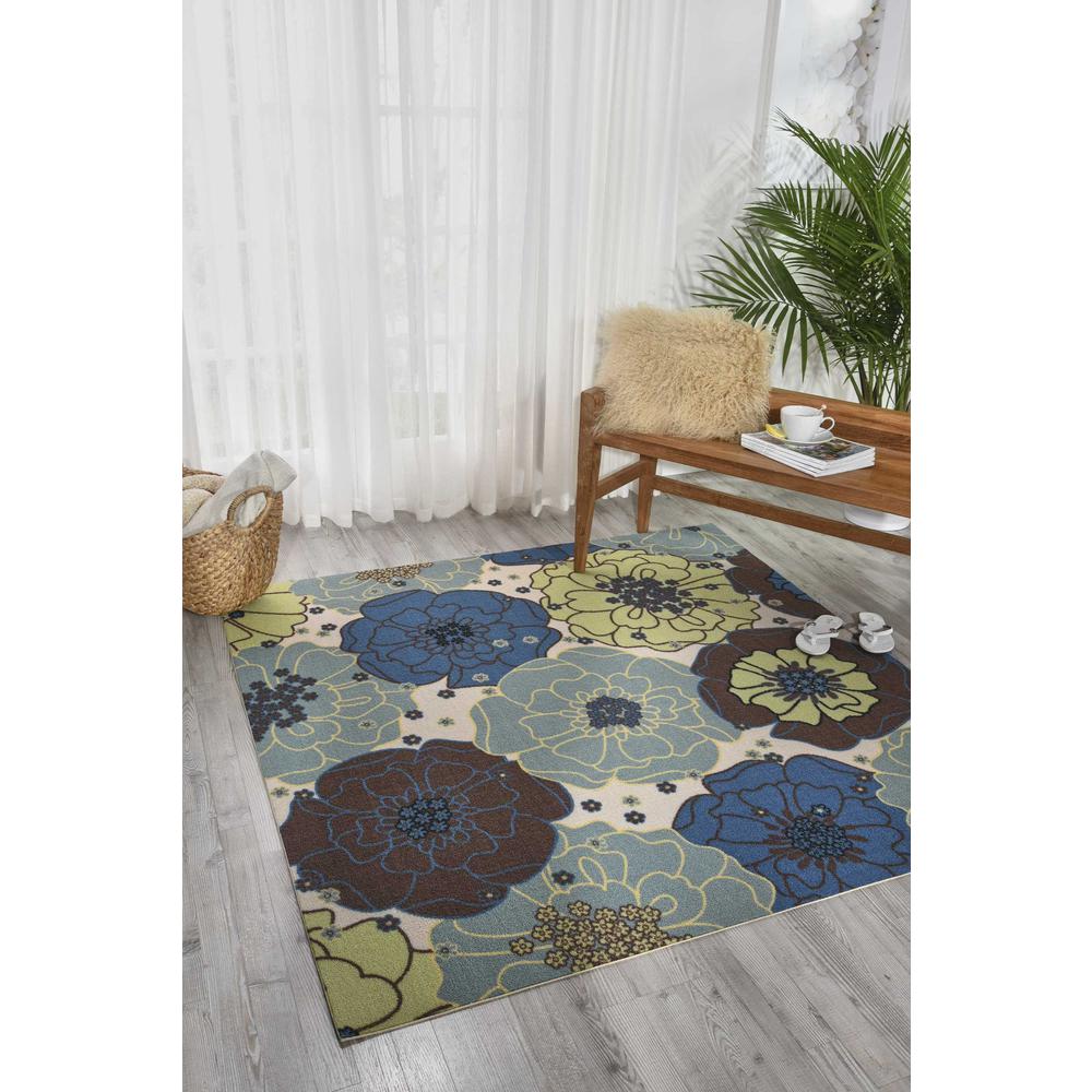 Home & Garden Area Rug, Light Blue, 10' x 13'. Picture 2